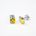Cushion Princess‑Cut Stud Earrings