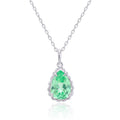 Teardrop Gemstone Pendant Necklace