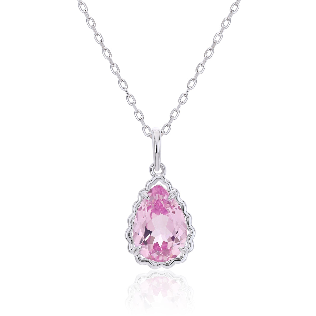 Teardrop Gemstone Pendant Necklace