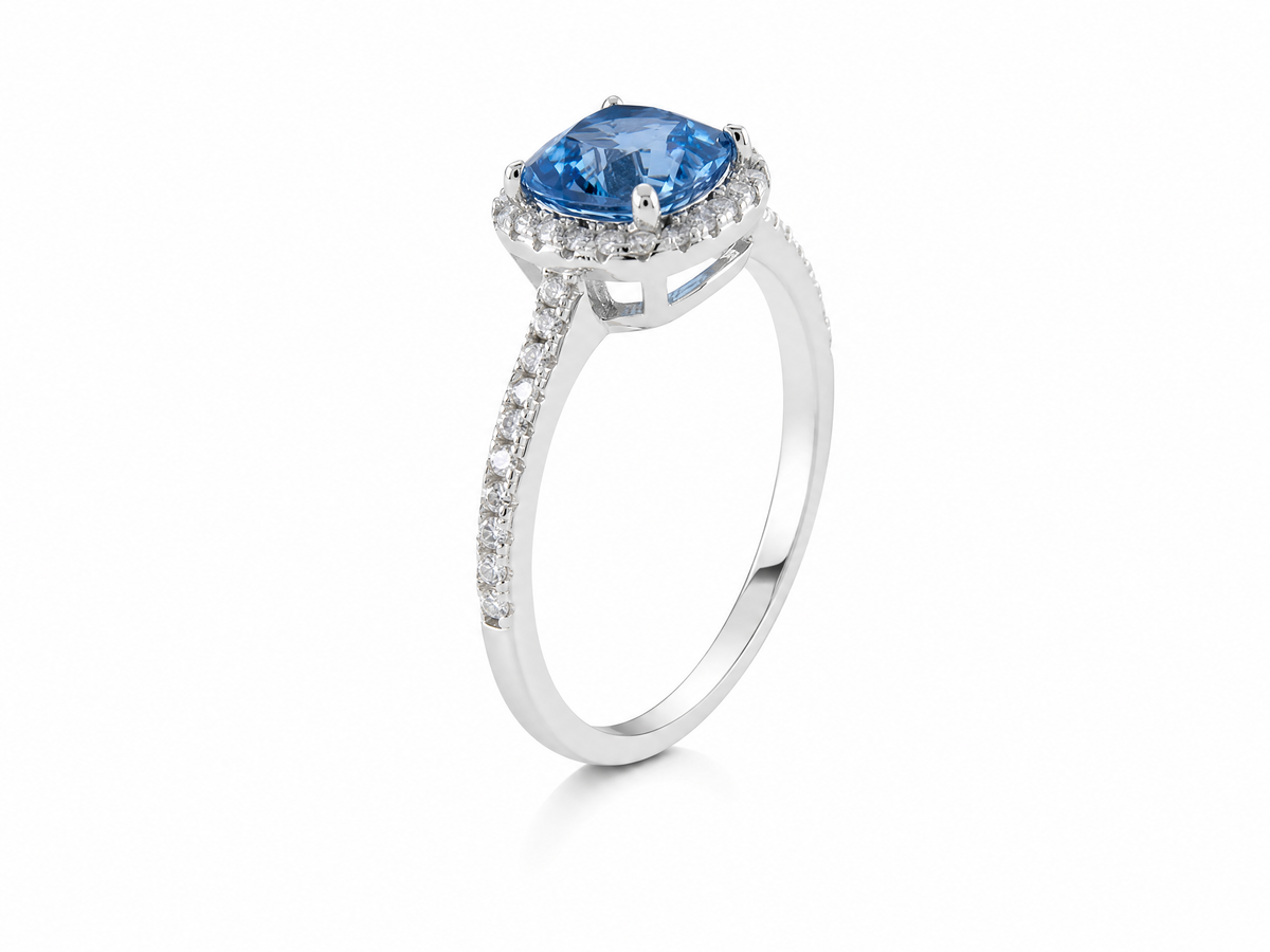 Luxury Sugar‑Cushion Gemstone Ring