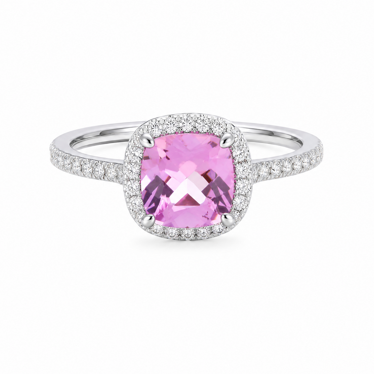 Luxury Sugar‑Cushion Gemstone Ring