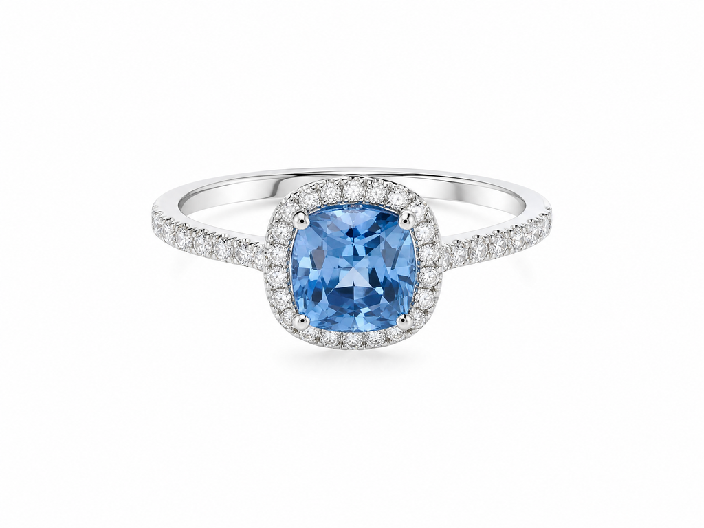 Luxury Sugar‑Cushion Gemstone Ring