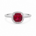 Luxury Sugar‑Cushion Gemstone Ring