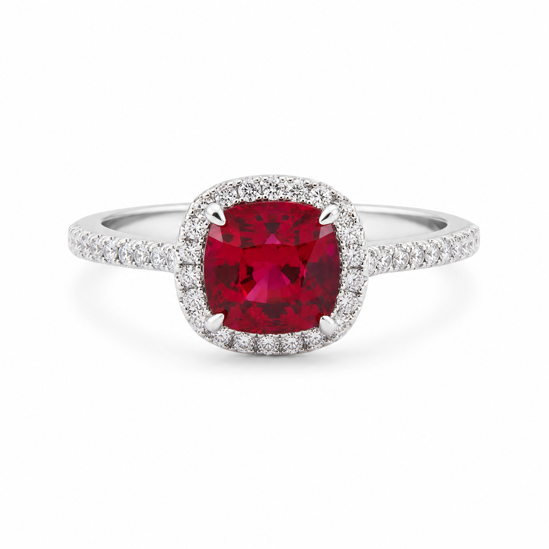 Luxury Sugar‑Cushion Gemstone Ring