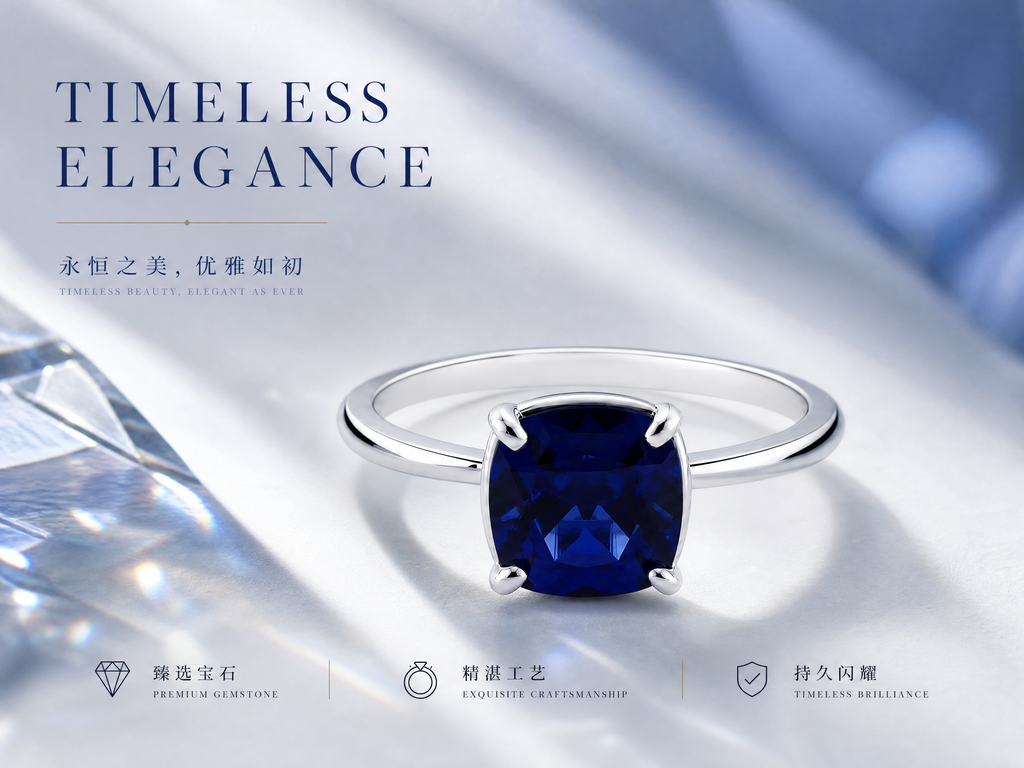 Classic Elongated Cushion Ring