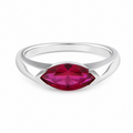 Modern Bezel‑Set Marquise‑Cut Statement Ring