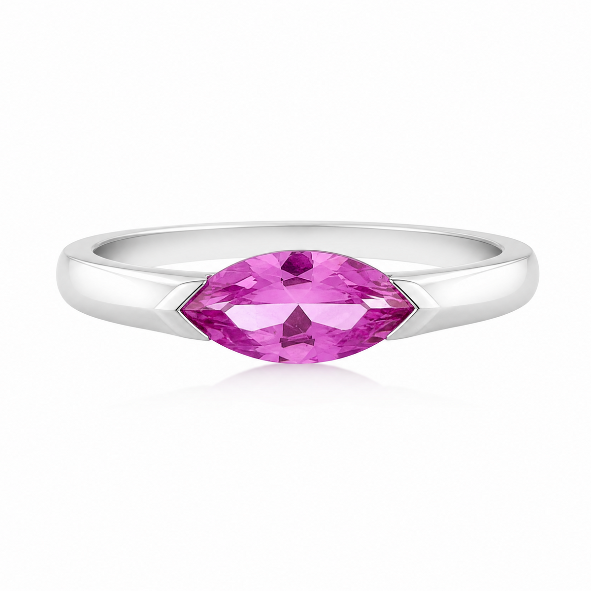 Modern Bezel‑Set Marquise‑Cut Statement Ring