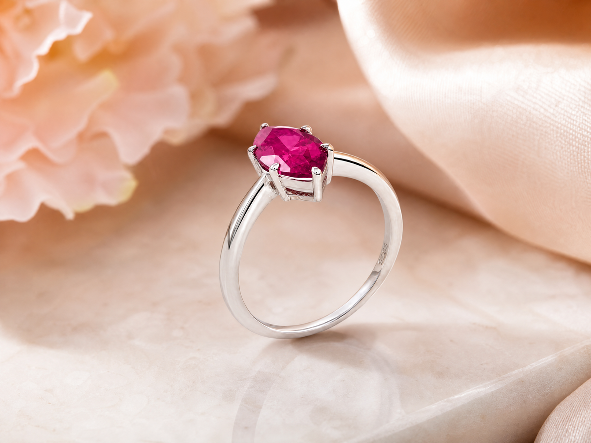 Bague solitaire marquise élégante