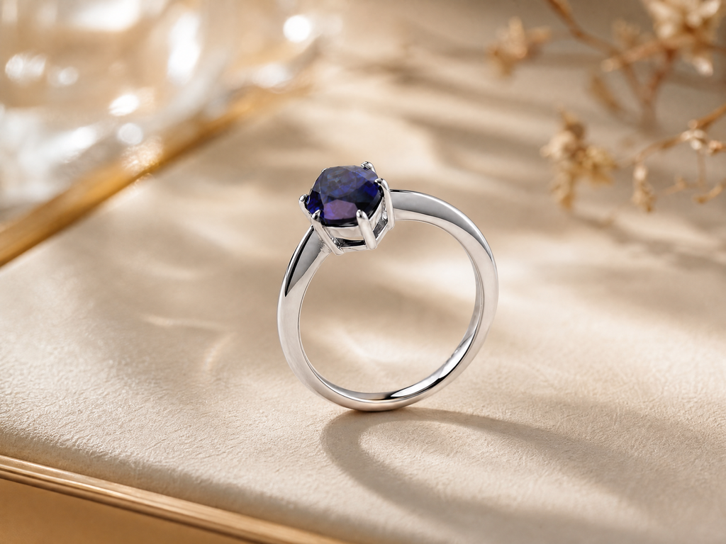 Bague solitaire marquise élégante