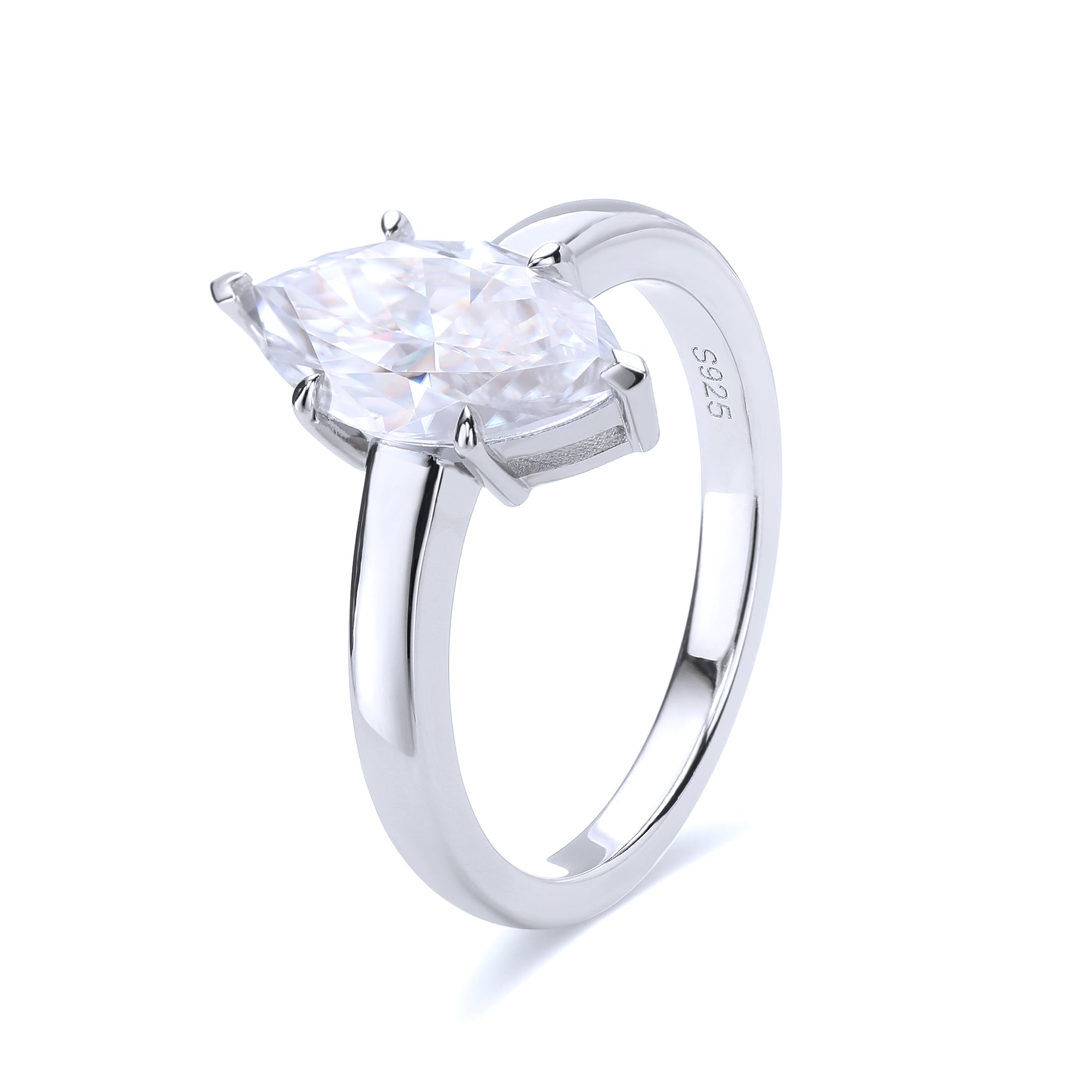 Elegant Marquise Solitaire Ring