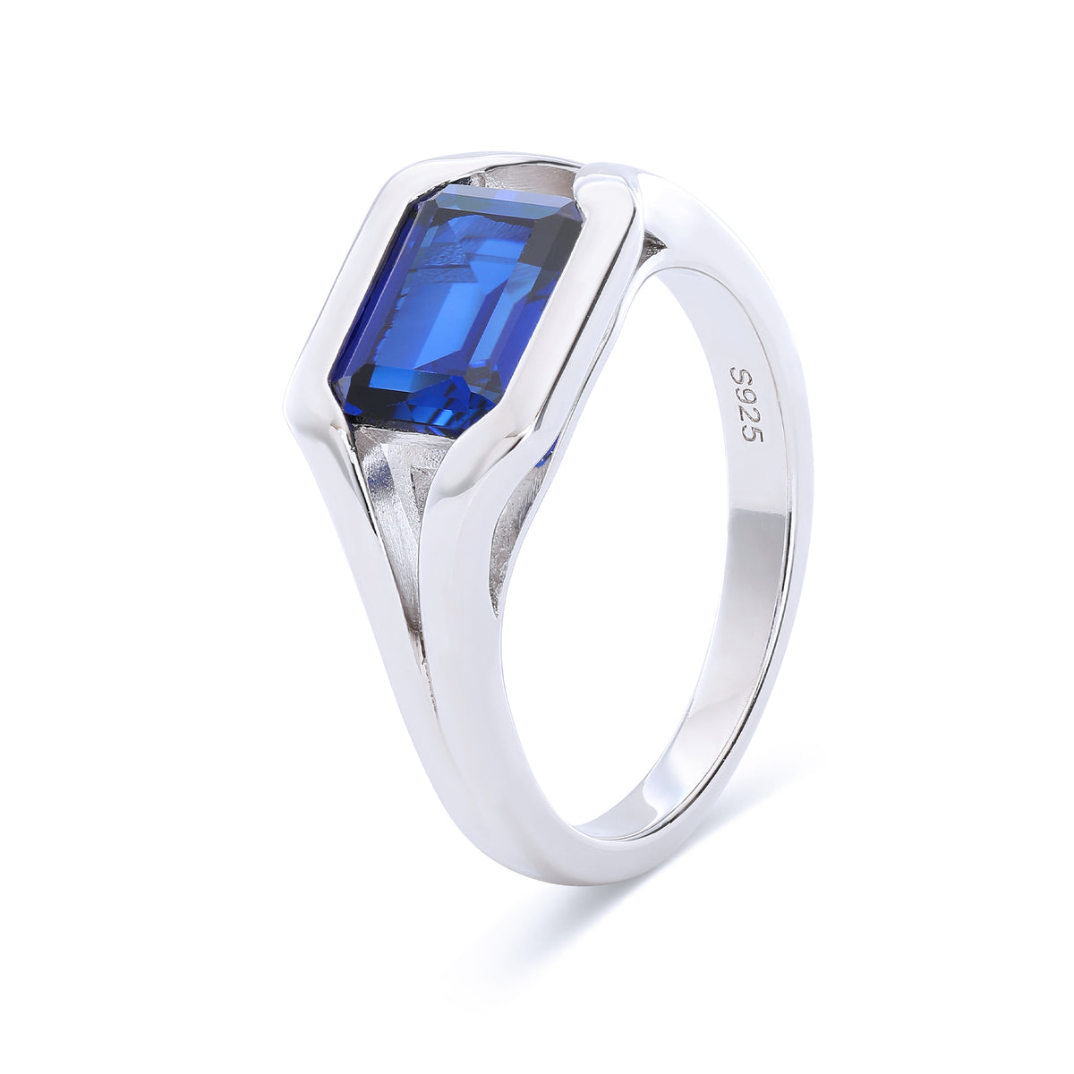 Eyes‑On‑Eternity Emerald‑Cut Gem Ring