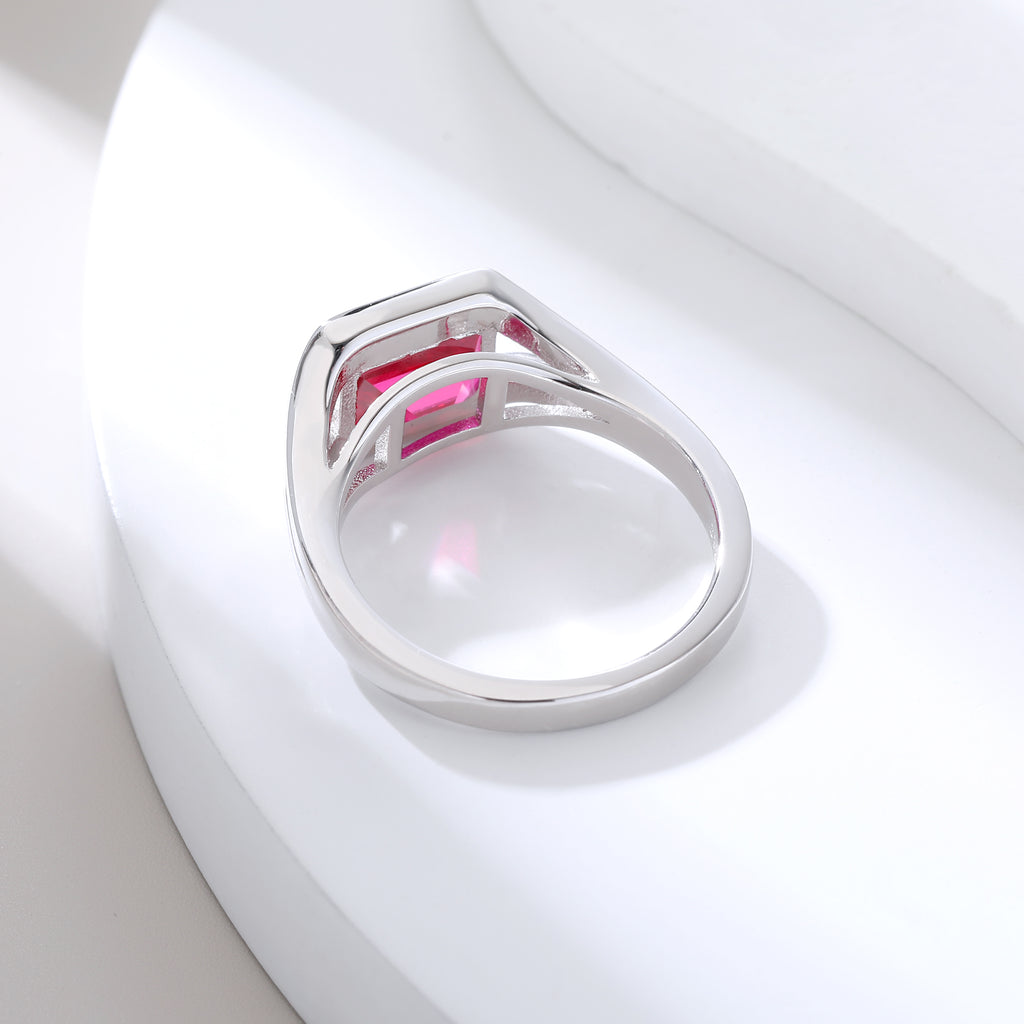 Eyes‑On‑Eternity Emerald‑Cut Gem Ring