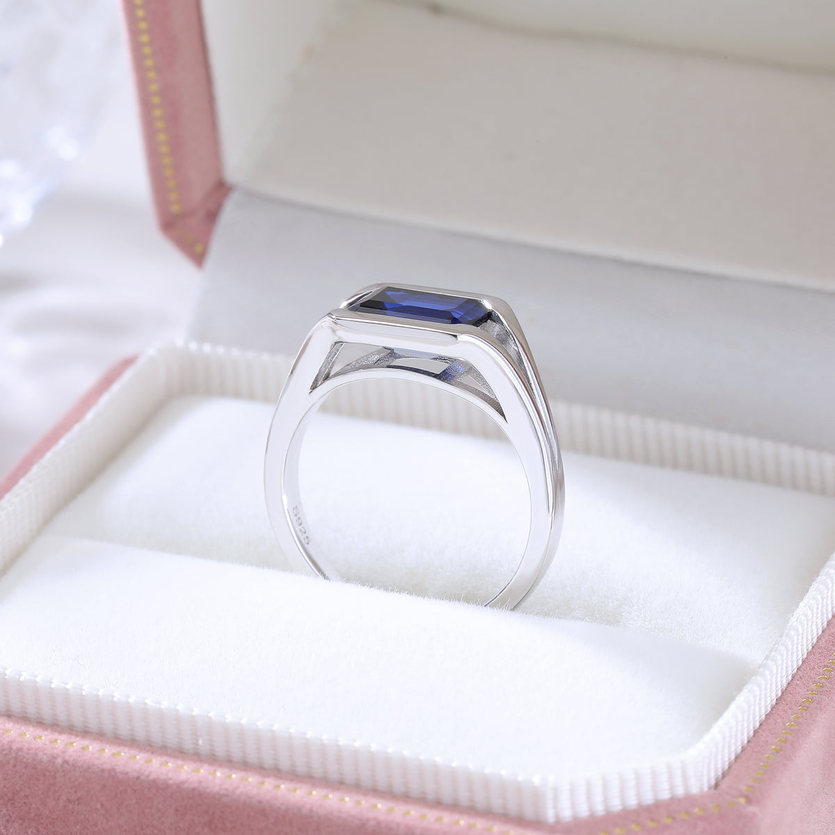 Eyes‑On‑Eternity Emerald‑Cut Gem Ring