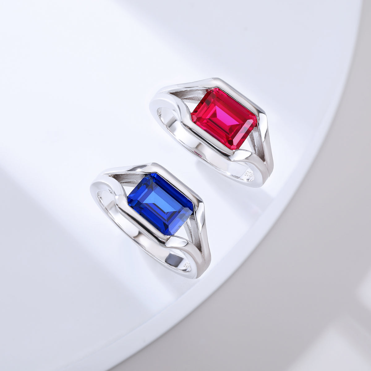 Eyes‑On‑Eternity Emerald‑Cut Gem Ring