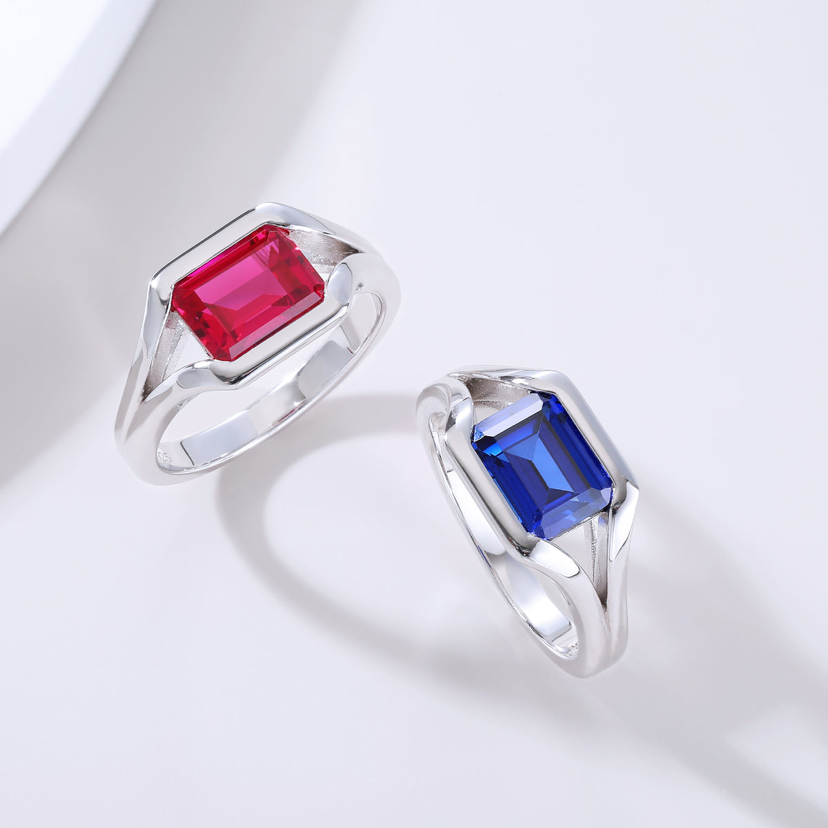 Eyes‑On‑Eternity Emerald‑Cut Gem Ring