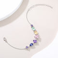 Rainbow Multi‑Shape Gemstone Bracelet