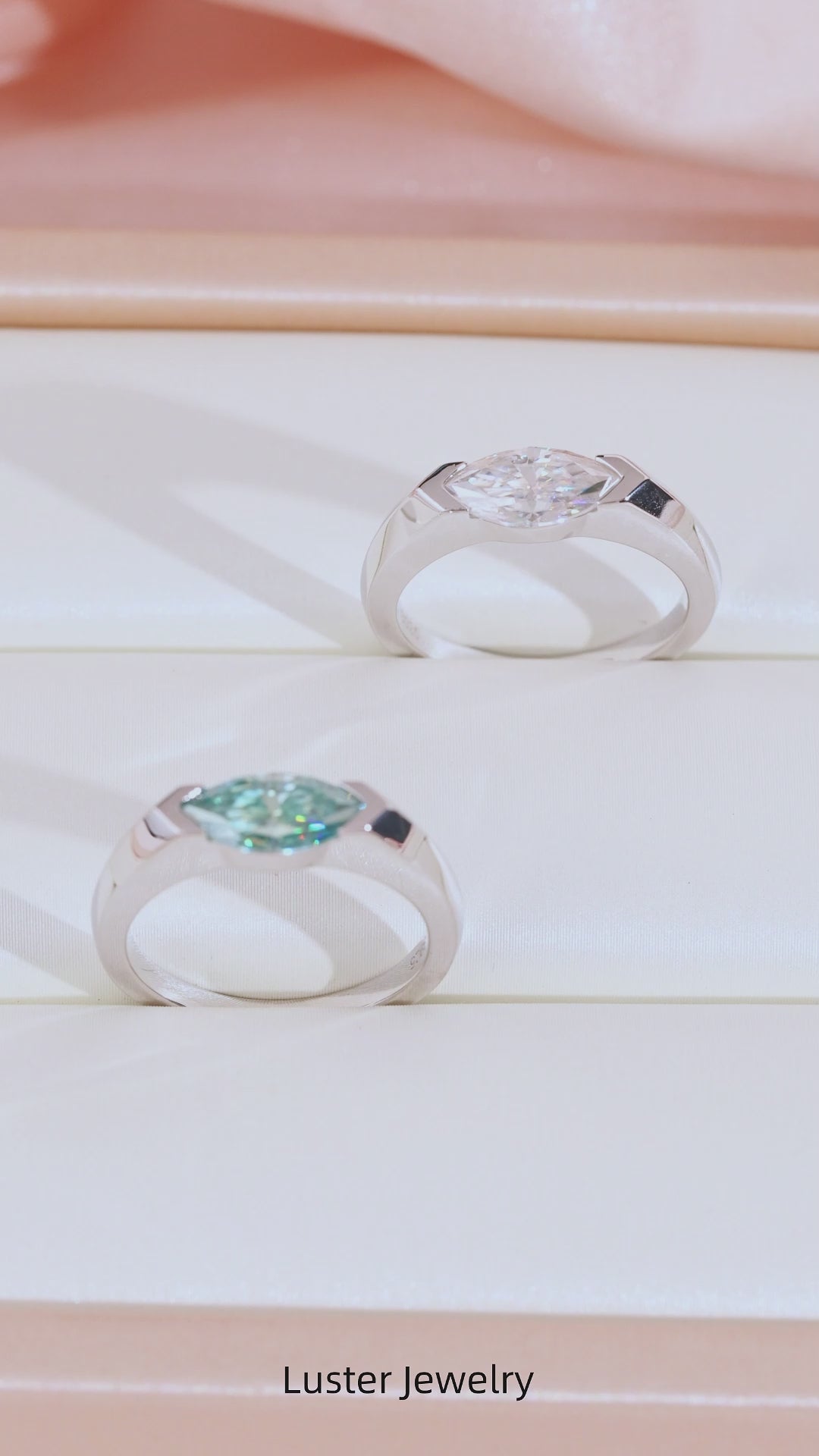 Modern Bezel‑Set Marquise‑Cut Statement Ring